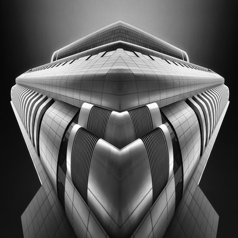 Modern Architectural Symmetry by Ahmed Thabet — canvas wall art