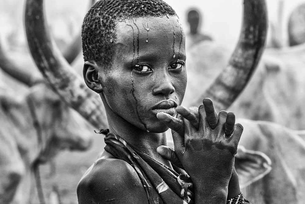 Intense African Gaze by Joxe Inazio Kuesta Garmendia — canvas wall art