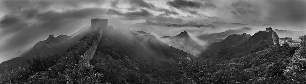Great Wall Mountain Fog by Yan Zhang — canvas wall art