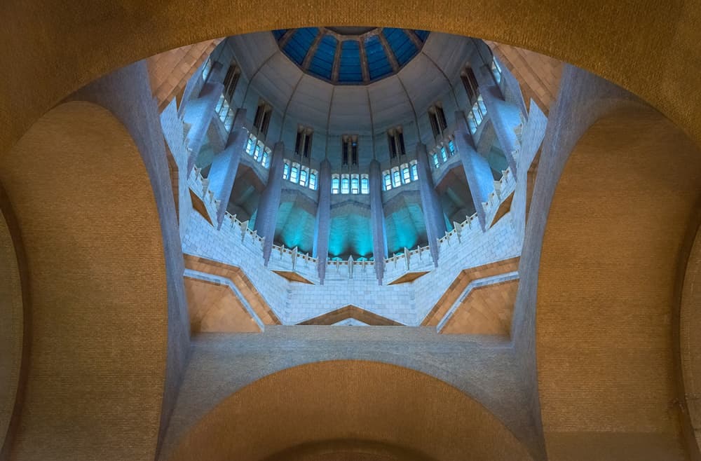Modern Dome Interior View by Jef Van den Houte — canvas wall art