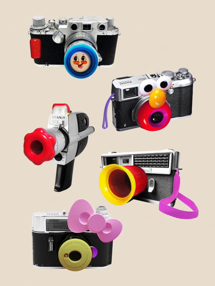 Toy Cameras by Dikhotomy — canvas wall art