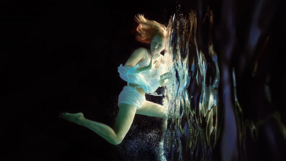 Underwater Ballet Dance by Dmitry Frizel — canvas wall art