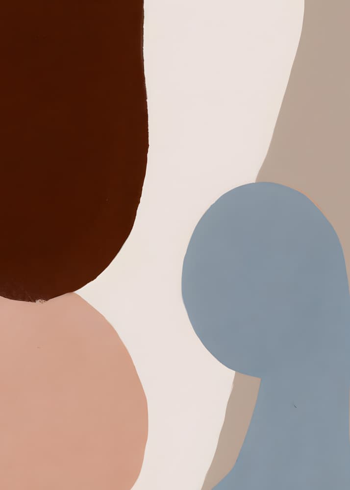 Gentle Organic Shapes by Merel Takken — canvas wall art