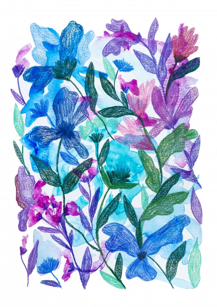 Floral summer dream by Rafaela Mascaro — canvas wall art