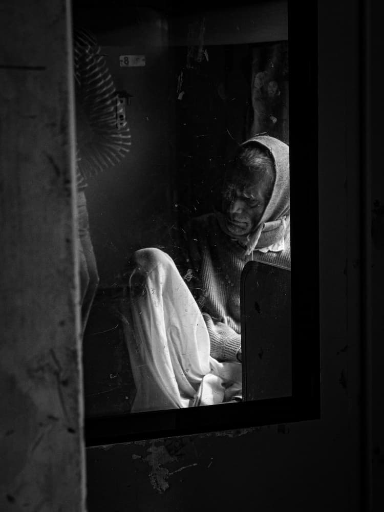 Old Soul Through Glass by Subhajit Das — canvas wall art