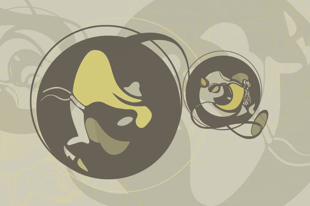 Dynamic Organic Forms by Alejandra Winkhaus — canvas wall art