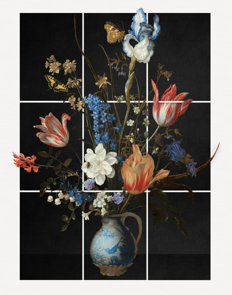 Dutch Baroque Floral Bouquet by Marja van den Hurk — canvas wall art