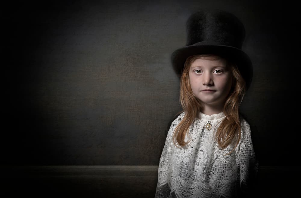 Victorian Girl Portrait by Carola Kayen-Mouthaan — canvas wall art