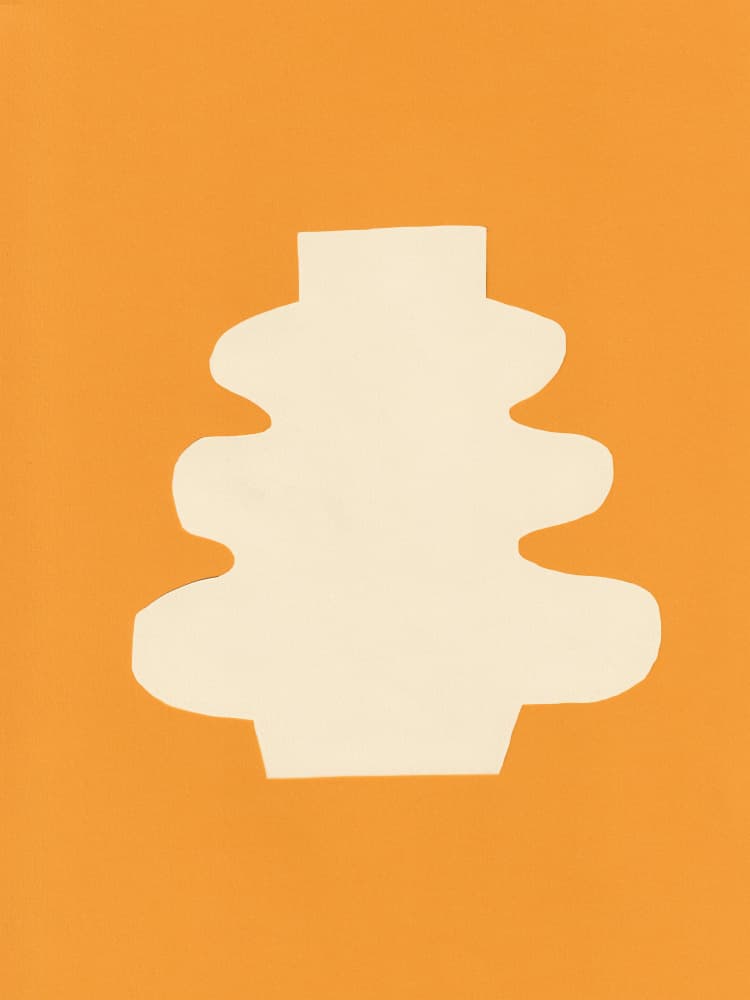 Modern Organic Shape by Bronwyn Baker — canvas wall art