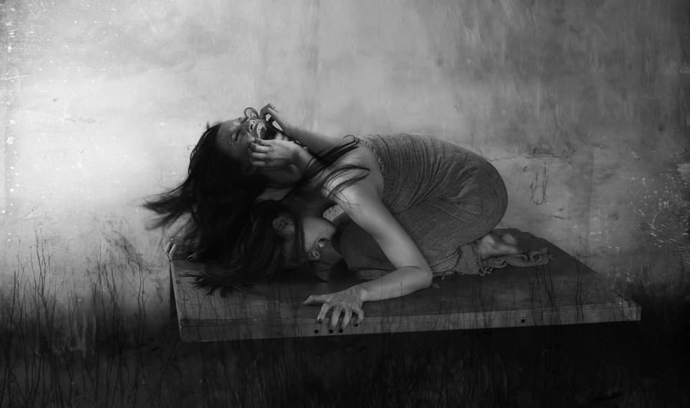 Raw Scream Of Despair by Hari Sulistiawan — canvas wall art