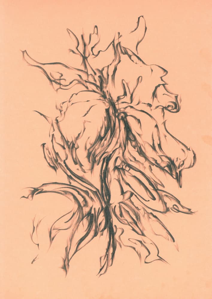 Dynamic Charcoal Growth by Kulik — canvas wall art