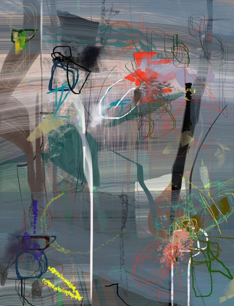 Abstract Color Movement by Pelin Atilla — canvas wall art