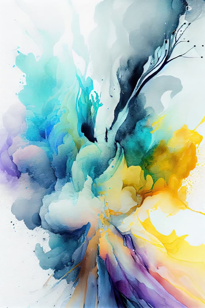 Vibrant Abstract Flow by Mauro — canvas wall art