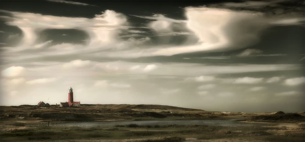 Remote Lighthouse Vista by Leon — canvas wall art