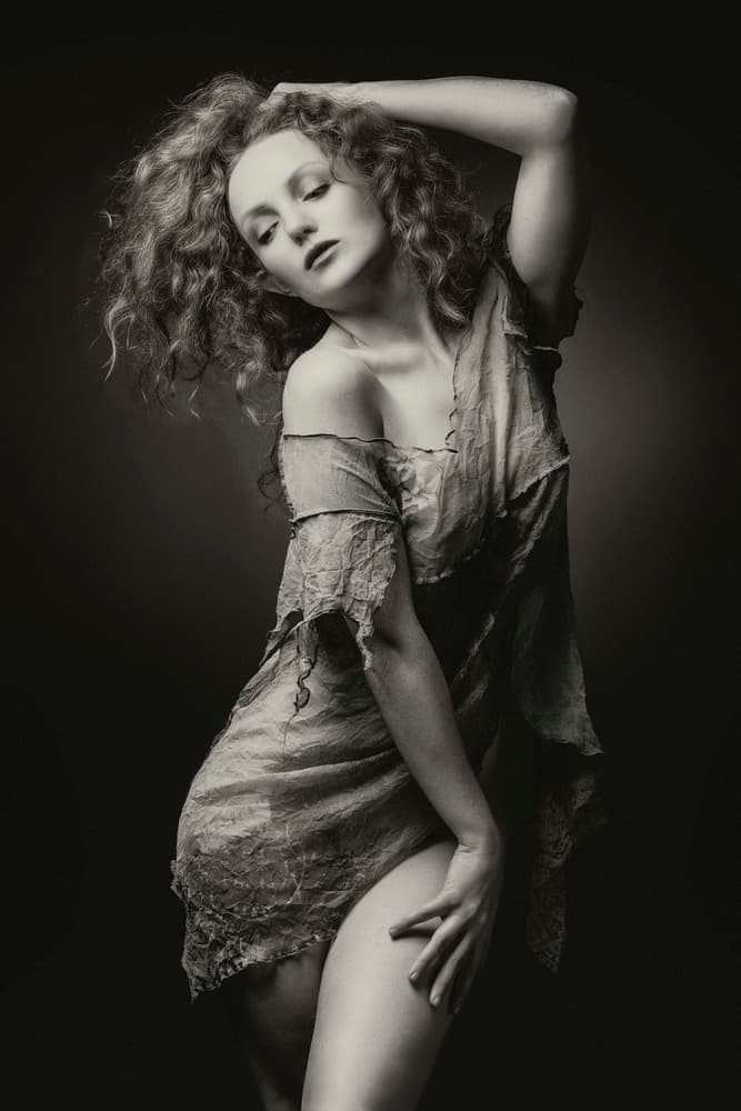 Sensual Studio Portrait by Jan Slotboom — canvas wall art