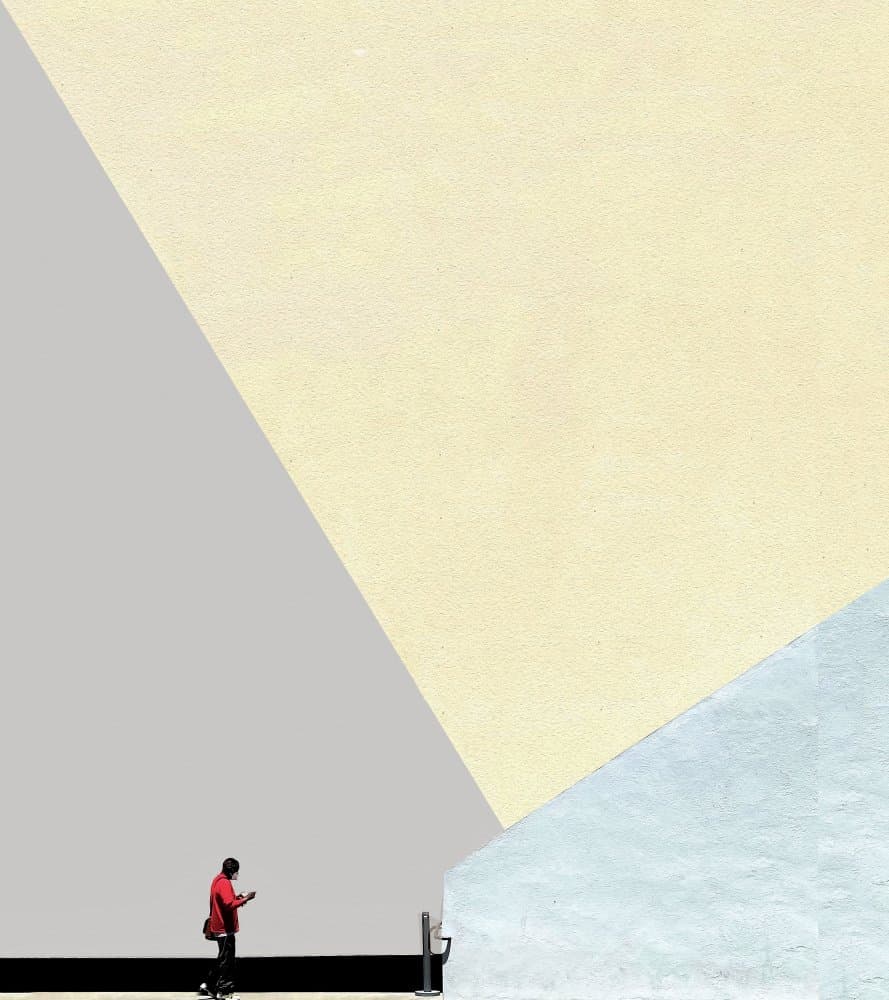 Modern Man Geometric Shapes by Arnon Orbach — canvas wall art
