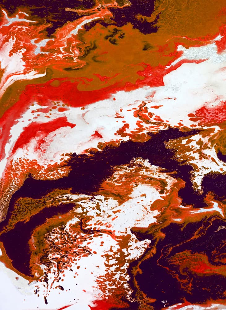 Abstract Lava Flow by Alyson Storms — canvas wall art