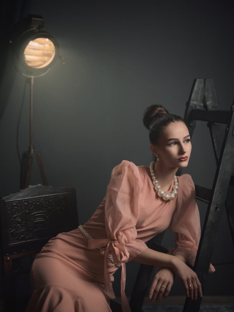 Vintage Studio Portrait by Martin Lee — canvas wall art