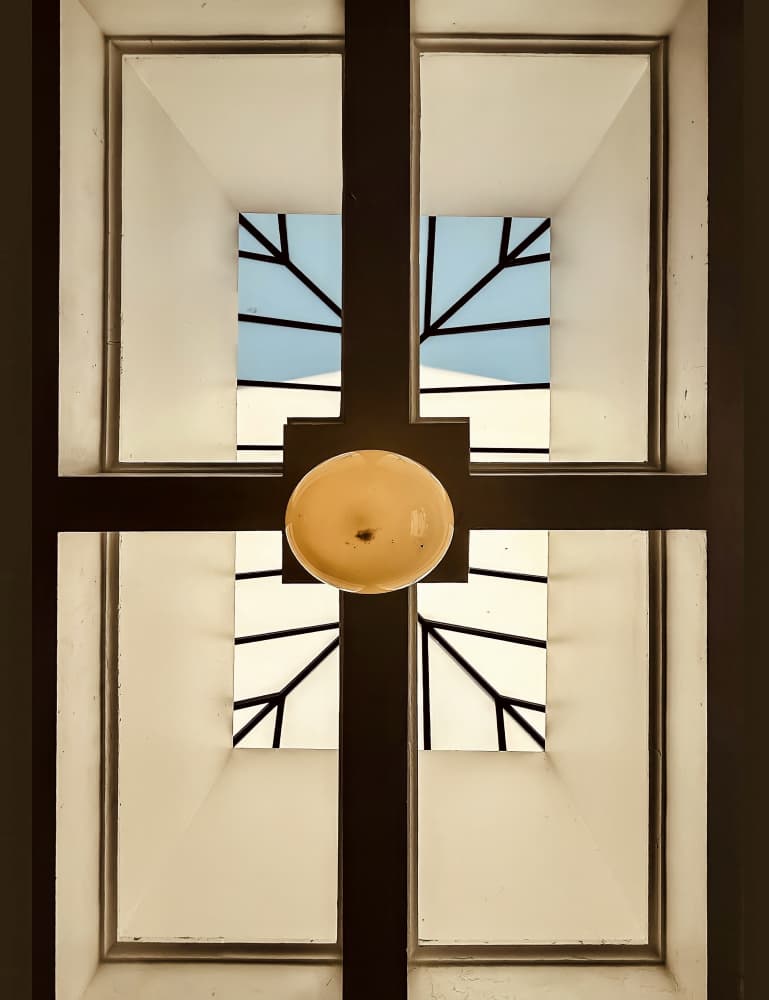 Geometric Light Ceiling by Arnon Orbach — canvas wall art