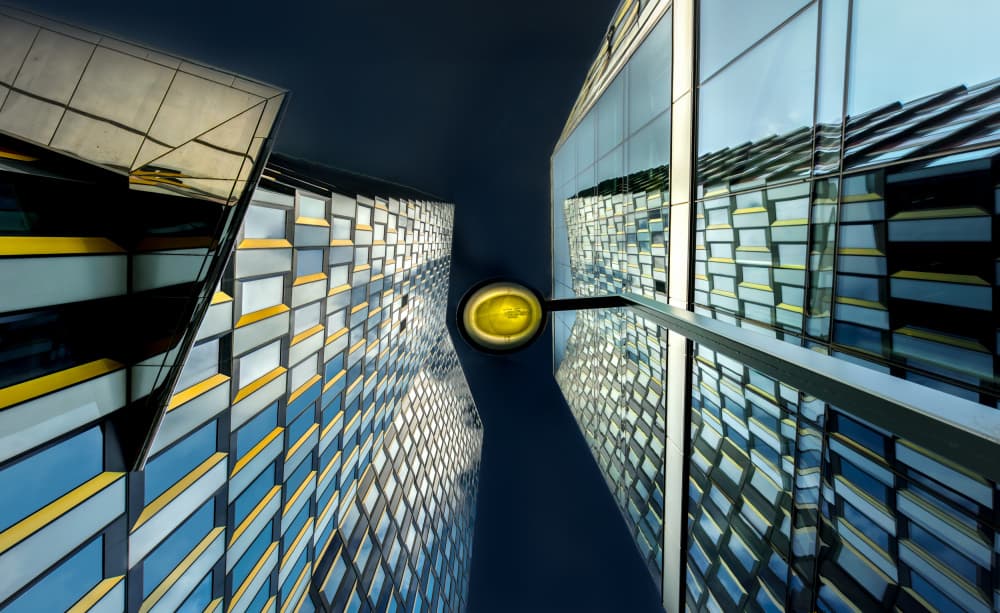 Modern Skyscraper View by Stephan Rückert — canvas wall art