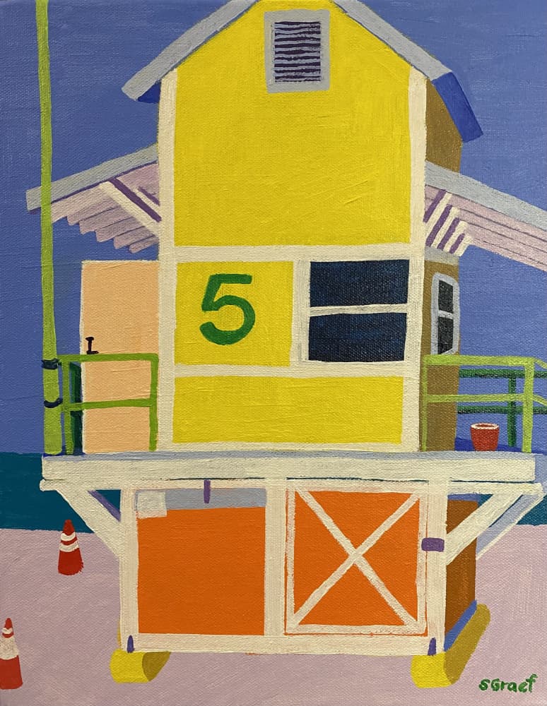 Lifeguard Stand by Sue Graef — canvas wall art
