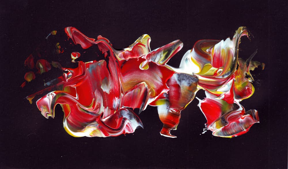 Vibrant Abstract Swirls by Rafal Kulik — canvas wall art