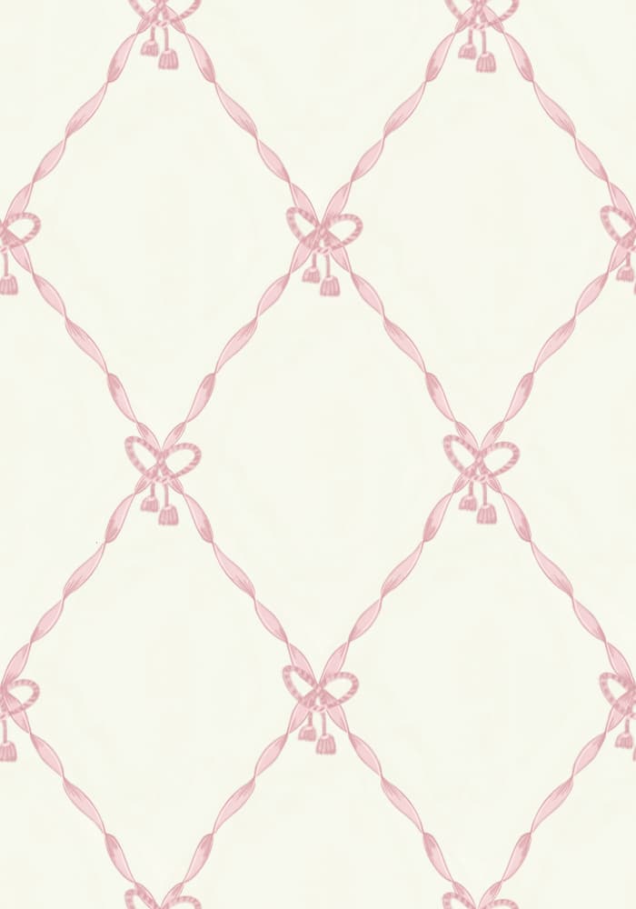 Delicate Pink Bows Pattern by Nikita Jariwala — canvas wall art