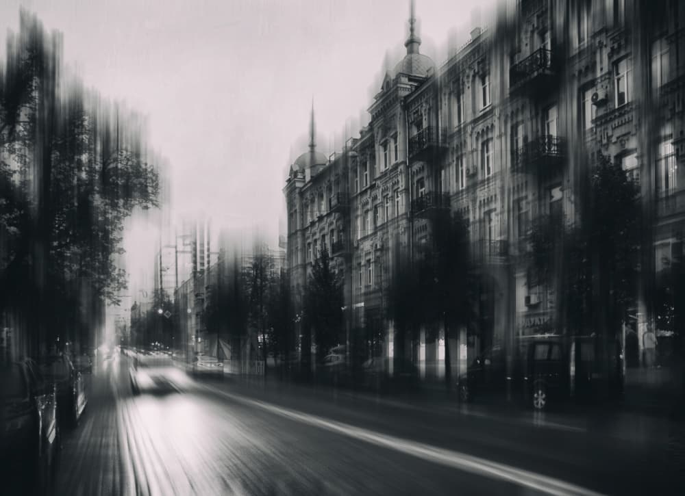 Urban Motion Blur by Alexander Kiyashko — canvas wall art