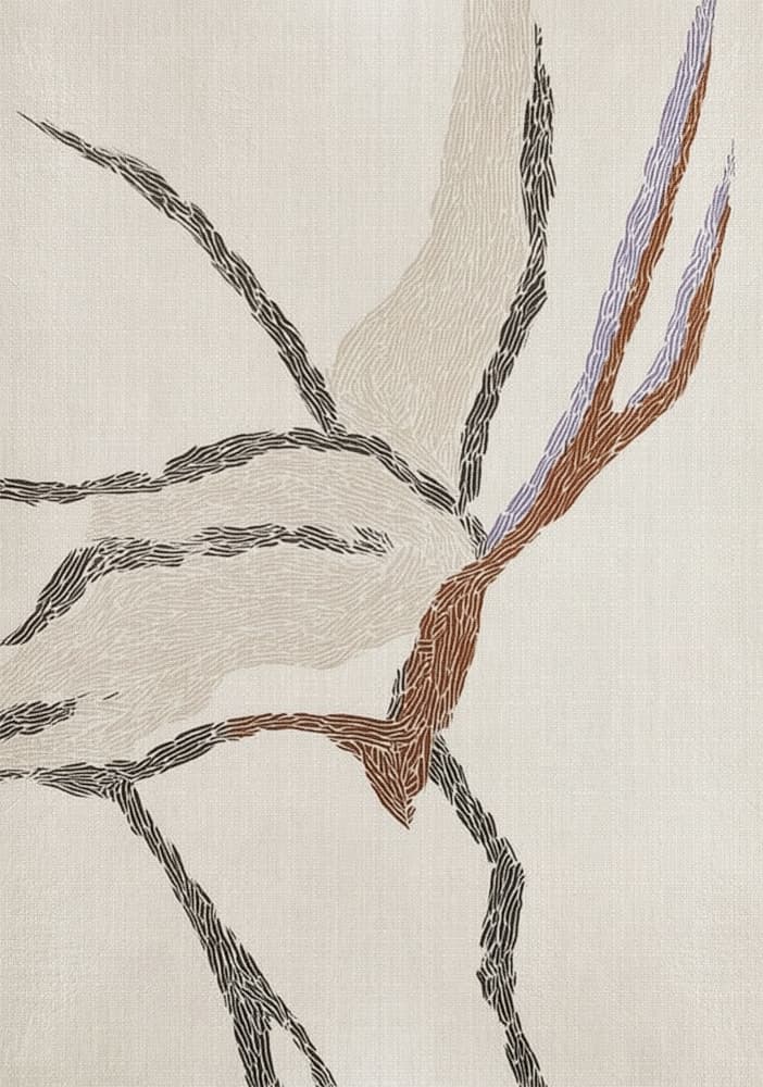 Flowing Organic Forms by Alma — canvas wall art