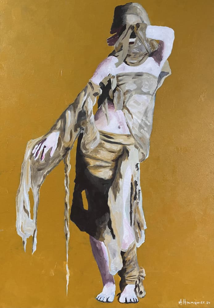 Ethereal Draped Dancer by Borgenhag Holmqvist — canvas wall art