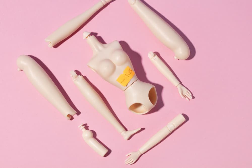Disassembled Doll Parts by Julia Ramiro — canvas wall art