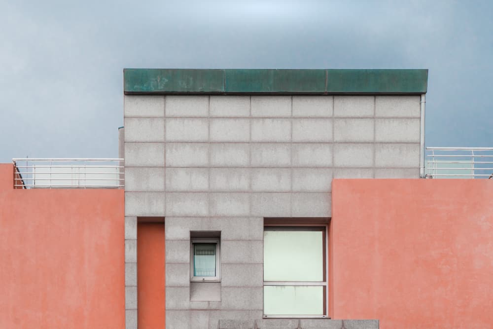 Modern Geometric Facade by Luc Vangindertael (laGrange) — canvas wall art