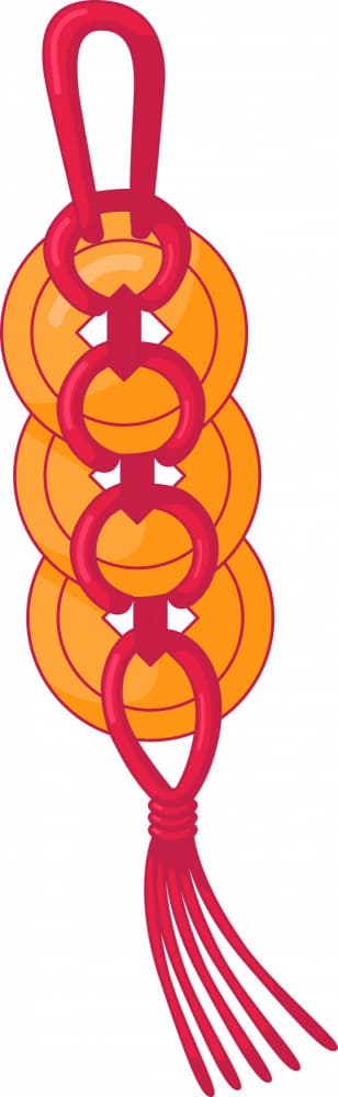Chinese Prosperity Coins by Marika Barsrsind β canvas wall art