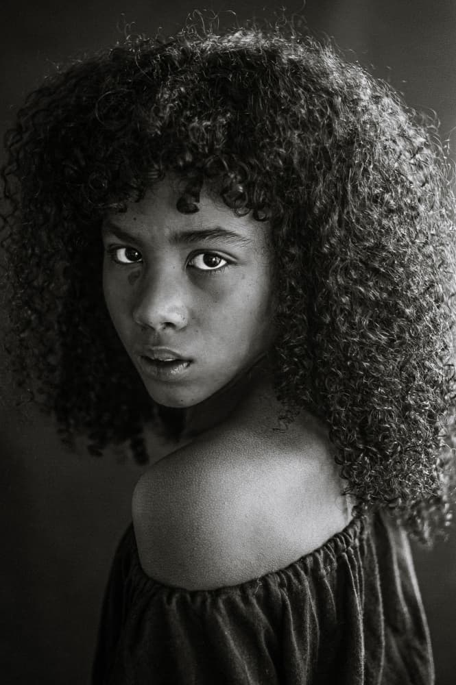 Captivating Girl Portrait by Barbora Biňovcová — canvas wall art