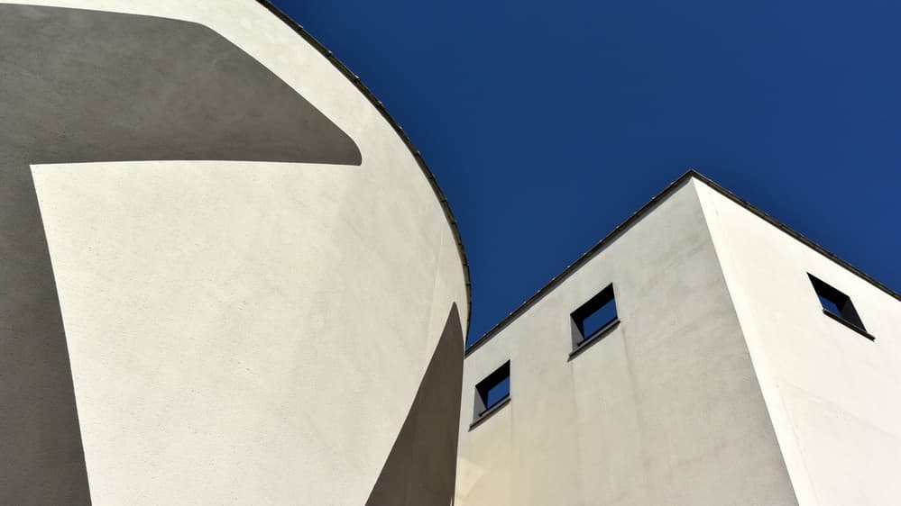 Geometric Forms Blue Sky by Lus Joosten — canvas wall art