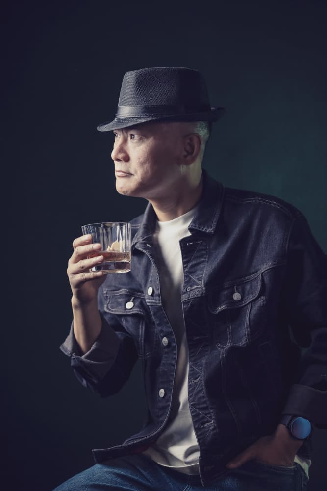 Thoughtful Man With Whiskey by qiye — canvas wall art