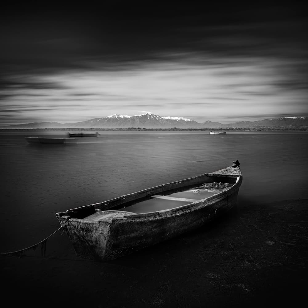 Old Boat Stillness by George Digalakis — canvas wall art
