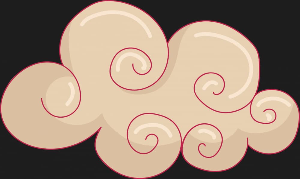 Elegant Spiral Cloud by Marika Barsrsind β canvas wall art