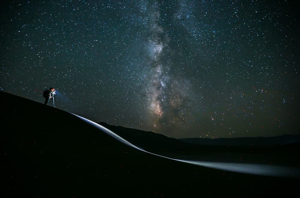 Stargazer Under Milky Way by Dianne Mao — canvas wall art