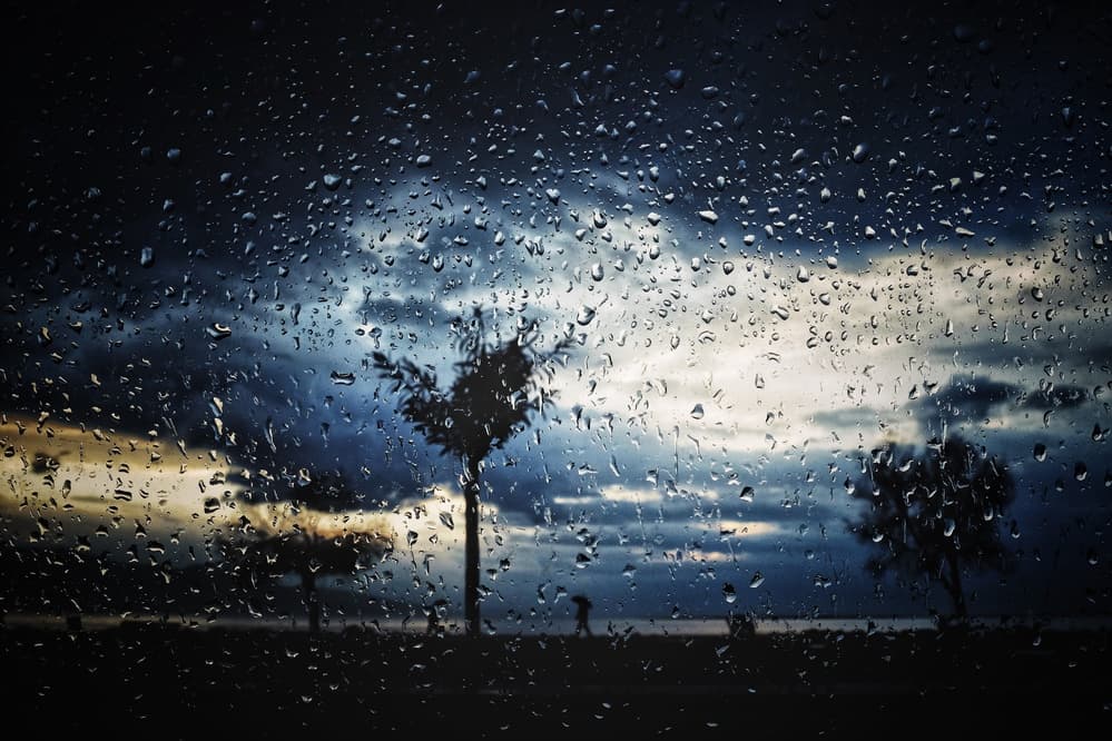 Rainy Window At Twilight by Ali Ayer — canvas wall art