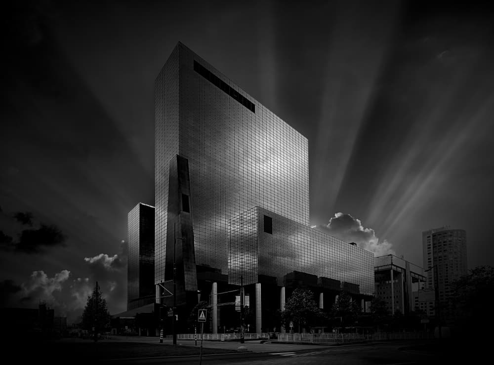 Architectural Light Rays by Greetje van Son — canvas wall art