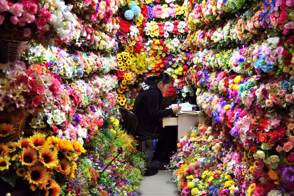 Endless Flower Market by MD MAHABUB HOSSAIN KHAN — canvas wall art