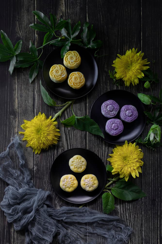 Festive Mooncake Still Life by Lydia Jacobs — canvas wall art