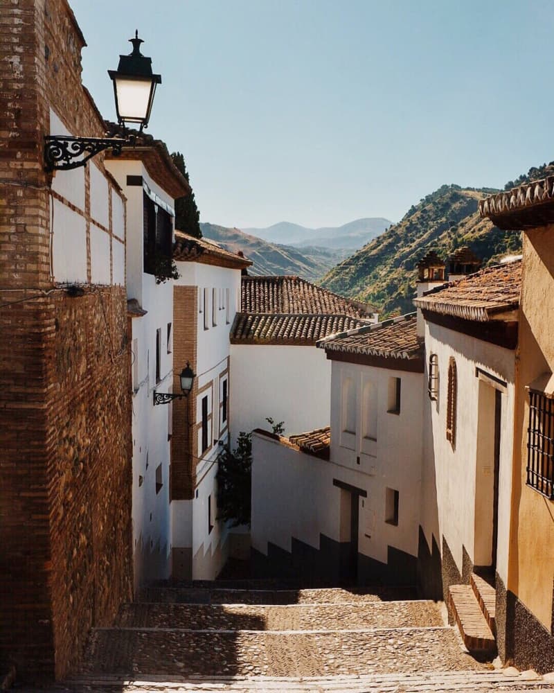 Sunny Spanish Steps by Del Mundo Imagery — canvas wall art