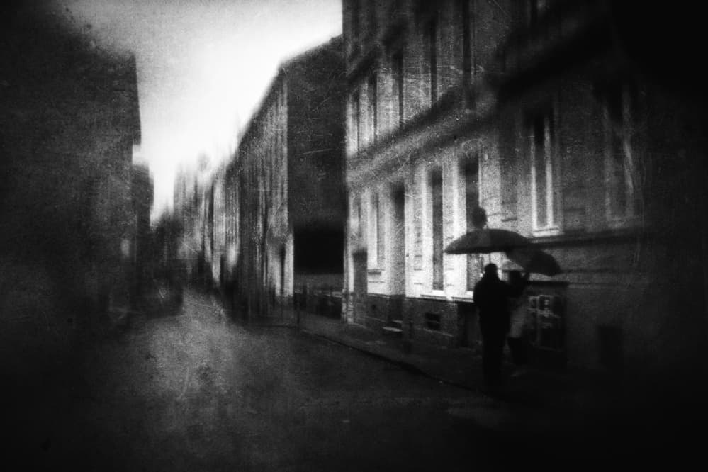 Walking In The Rain by Adam Dauria ☂ — canvas wall art