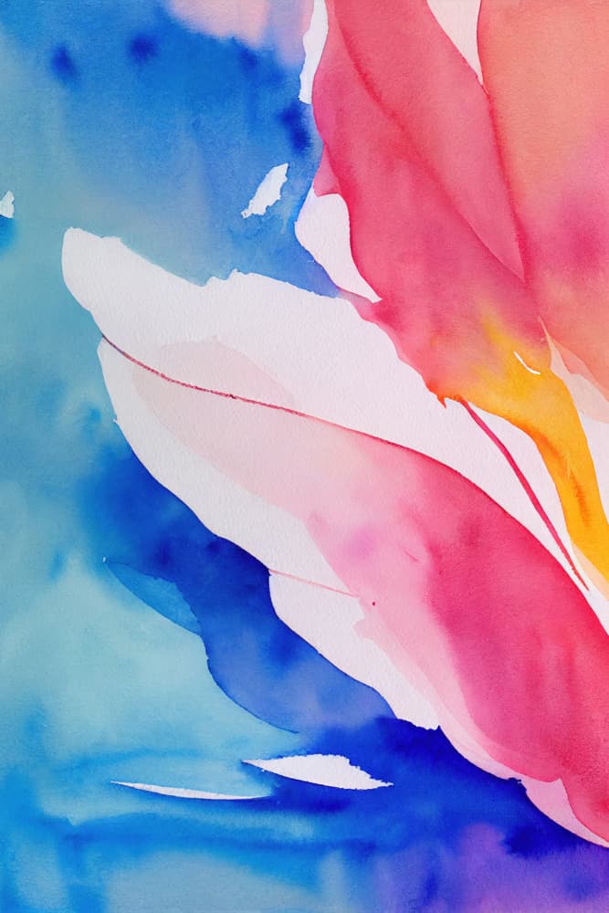 Dreamy Pink Blue Flow by Mauro — canvas wall art