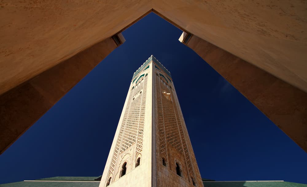 Towering Minaret Skyward by Hans-Wolfgang Hawerkamp — canvas wall art