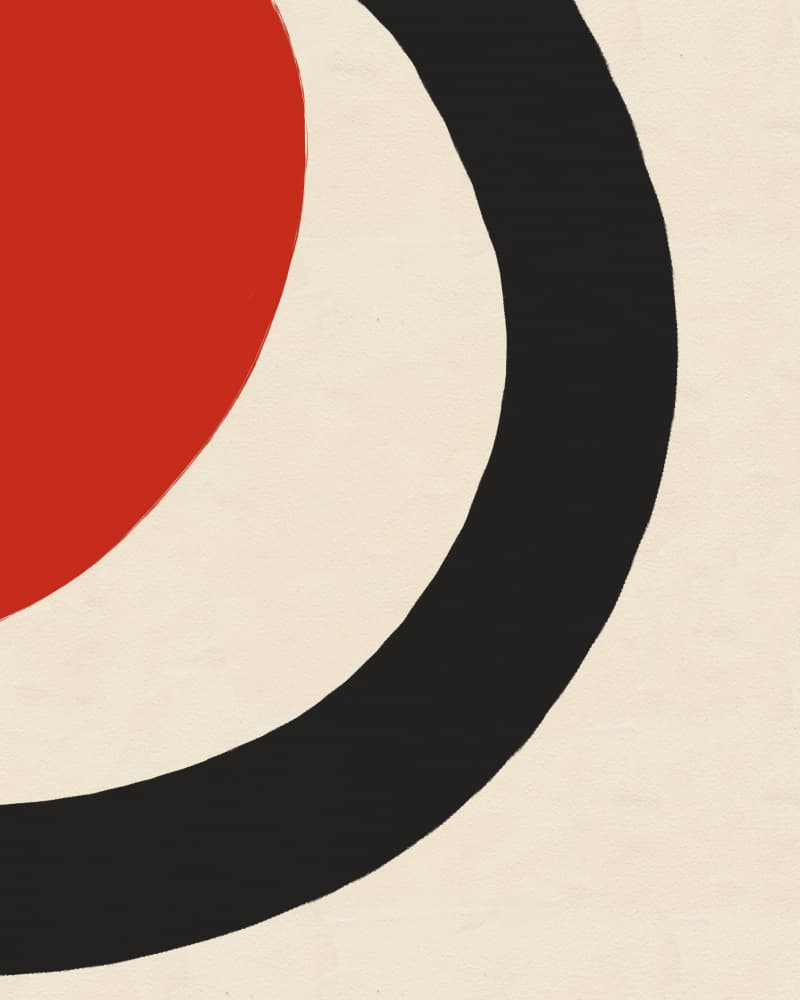 Bold Geometric Arc by Deepthi s — canvas wall art