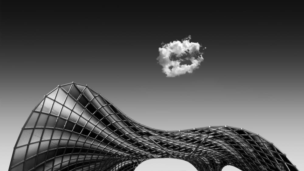 Modern Cloud Architecture by Rolf Endermann — canvas wall art