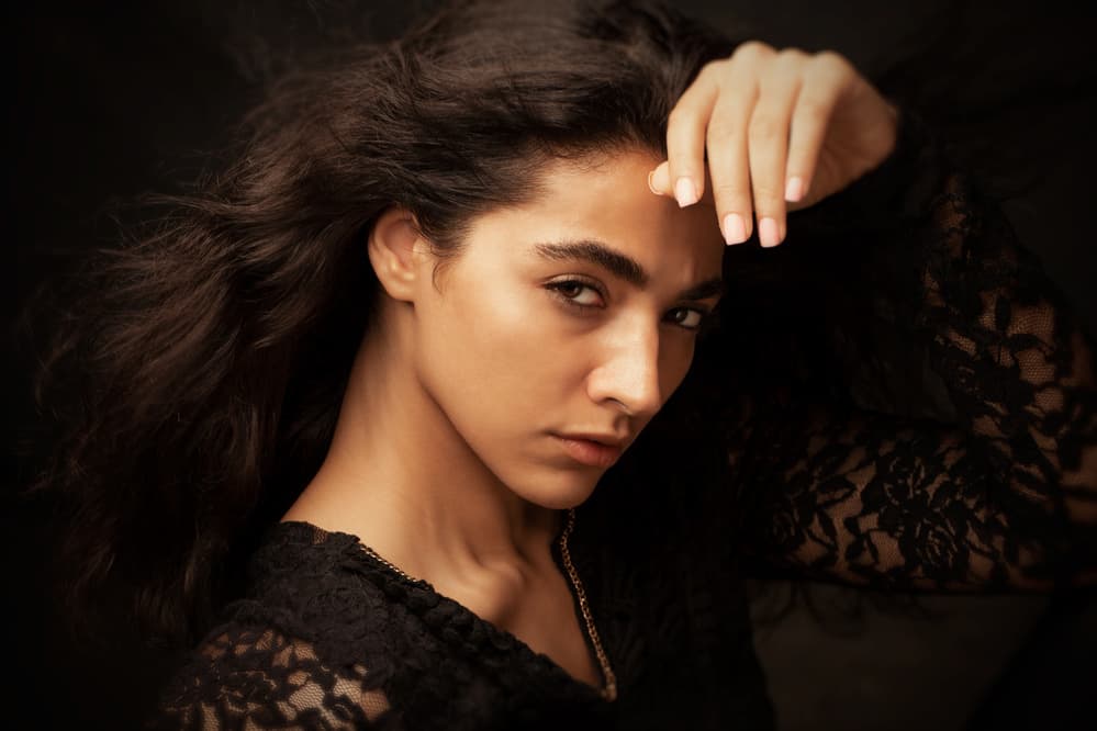 Intense Gaze Portrait by Mehdi Mokhtari — canvas wall art